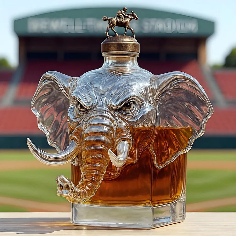 Elephant Crown Royal Whisky Bottle