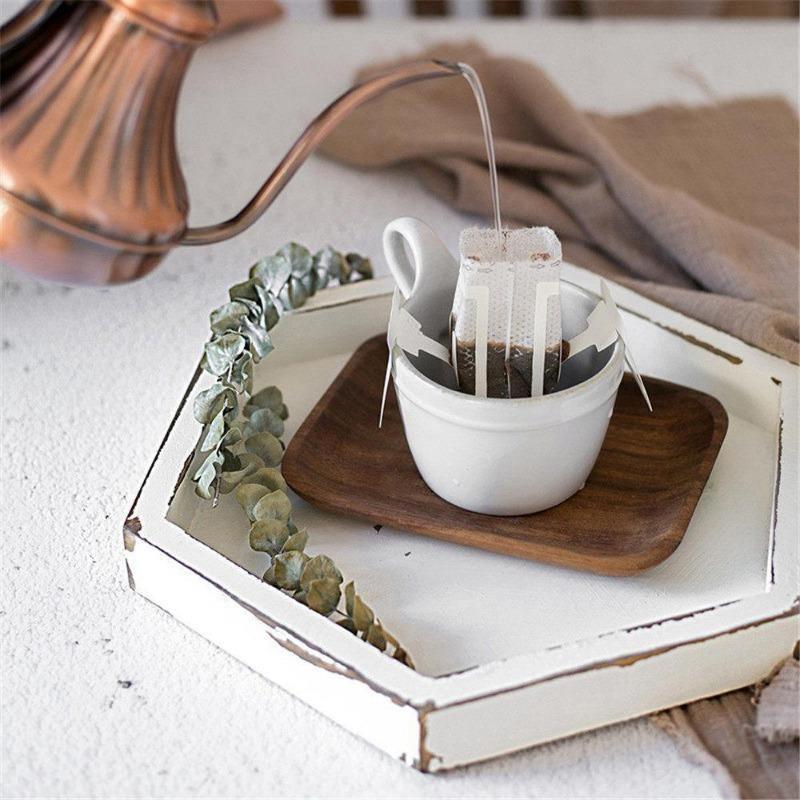 Rustic Wood Tray Set