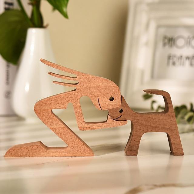 Wooden Figurines for Man's Best Friend